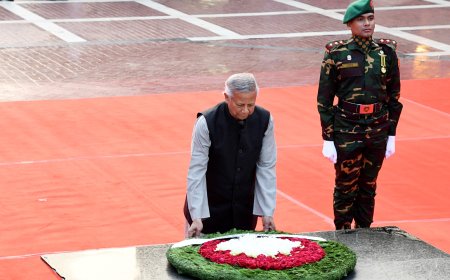 শহিদ বুদ্ধিজীবীদের প্রতি প্রধান উপদেষ্টার শ্রদ্ধা