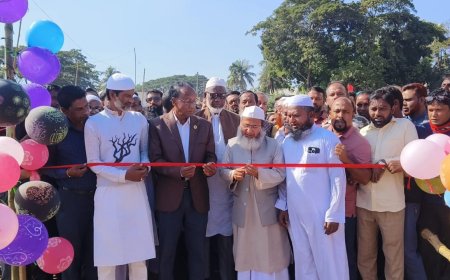 দুর্গাপুরে সোমেশ্বরী নদীতে অস্থায়ী কাঠের ব্রিজের উদ্বোধন