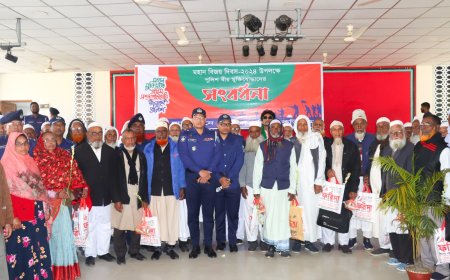 কুড়িগ্রামে পুলিশ বীর মুক্তিযোদ্ধাদের সংবর্ধনা দিলো জেলা পুলিশ