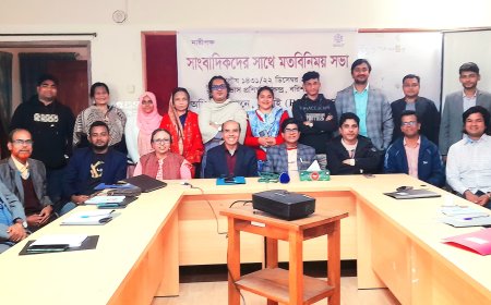 বরিশালে প্রজনন স্বাস্থ্যসেবার মান উন্নয়নে সাংবাদিকদের সাথে মতবিনিময়