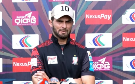 মিরপুরে তাসকিন ও নাহিদ রানাদের প্রসংশায় ভাসালেন শাহিন আফ্রিদি