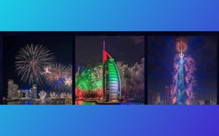 সংযুক্ত আরব আমিরাতে জমকালো আয়োজনে নববর্ষ উদযাপন