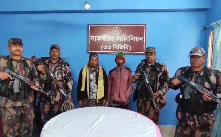 সাতক্ষীরায় অবৈধভাবে সীমান্ত পারাপারের দায়ে ২ জন আটক