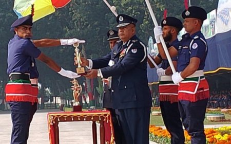 সারদা পুলিশ একাডেমিতে কনস্টেবলদের সমাপনী কুচকাওয়াজ অনুষ্ঠিত