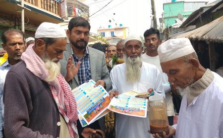 নির্বাচন সামনে রেখে প্রচারণায় ব্যস্ত সময় পার করছেন মশিউর রহমান আকন