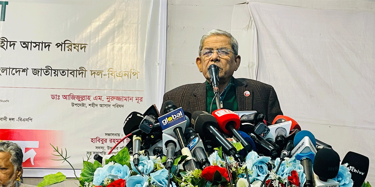 দ্রুত নির্বাচন না দিলে অন্য শক্তিগুলো মাথাচাড়া দিয়ে উঠবে : মির্জা ফখরুল