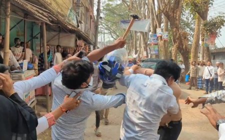 শরীয়তপুরে সন্ত্রাসী হামলায় আহত ৪ সাংবাদিক