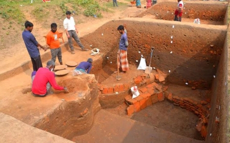 মহাস্থানগড়ে ফের শুরু বাংলাদেশ-ফ্রান্স যৌথ খননকাজ