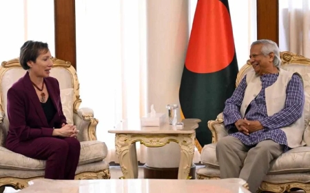 প্রধান উপদেষ্টার সঙ্গে ট্রেসি জ্যাকবসনের সাক্ষাৎ