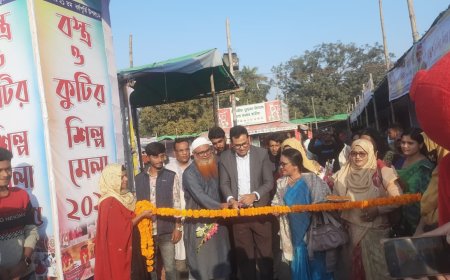 বানেশ্বরে মাসব্যাপী বস্ত্র ও কুটির শিল্প মেলার উদ্বোধন
