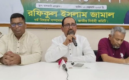 সংবাদ সম্মেলনে কেন্দ্রীয় নেতা জামালের অভিযোগ লিফলেট বিরতনকারীরা নামধারী বিএনপি