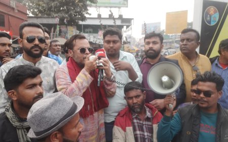 আ.লীগের মাস ব্যাপী কর্মসূচির প্রতিবাদে বানেশ্বরে বিএনপির বিক্ষোভ
