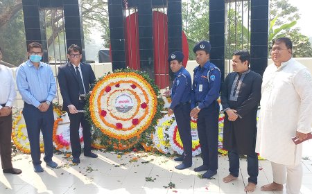 ভাষা শহীদ সালামের গ্রামের বাড়িতে শ্রদ্ধা নিবেদন