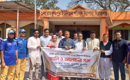 উল্লাপাড়ায় জাতীয় স্থানীয় সরকার দিবস উপলক্ষে র্যালি ও আলোচনা সভা অনুষ্ঠিত