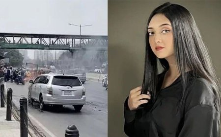 হঠাৎ গাড়িতে আগুন, অল্পের জন্য প্রাণে বাঁচলেন অভিনেত্রী