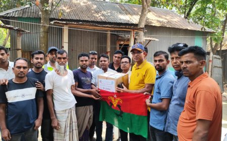 স্বৈরাচার আমলে গুম ও খুনের শিকার পরিবারের পাশে যুবদল নেতা সোহাগ