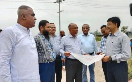 চীনের আধুনিক হাসপাতাল নির্মাণে সম্ভাব্য স্থান পরিদর্শন করলেন বিভাগীয় স্বাস্থ্য পরিচালক