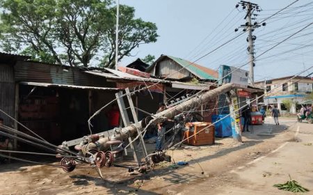 কুড়িগ্রামে কালবৈশাখী ঝড়ের তাণ্ডবে বিভিন্ন এলাকা লন্ডভন্ড