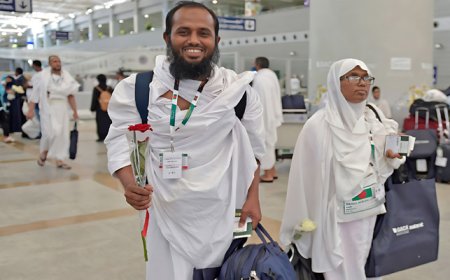 তিনদিনে সৌদি পৌঁছেছেন ১১ হাজার ৬০ জন হজযাত্রী