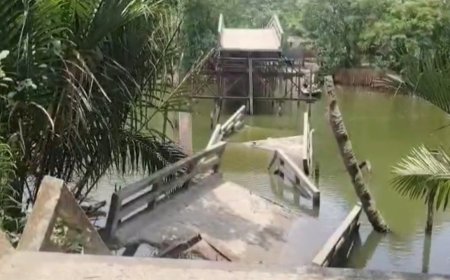 সেতু ভেঙে খালে, ভোগান্তিতে ১৫ গ্রামের মানুষ