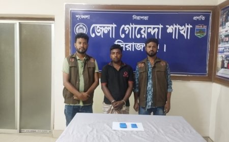 সিরাজগঞ্জে বিএনপি নেতার ছেলে ৫০০ পিস ইয়াবাসহ আটক