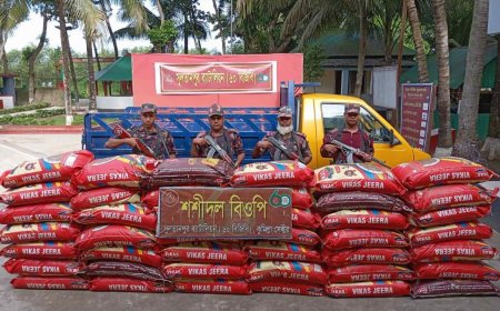 ব্রাহ্মণবাড়িয়ায় অর্ধকোটি টাকার অবৈধ মালামাল জব্দ