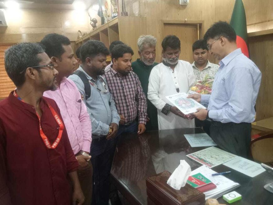জেলা প্রশাসকের সাথে নীলফামারী রিপোর্টার্স ক্লাবের নবগঠিত কমিটির সৌজন্য সাক্ষাৎ