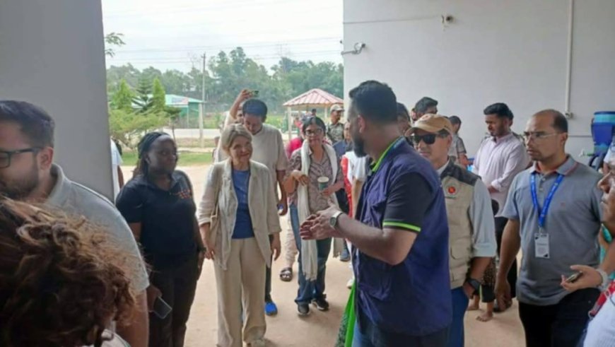 ডেনমার্ক ও যুক্তরাষ্ট্র প্রতিনিধি দলের রোহিঙ্গা ক্যাম্প পরিদর্শন