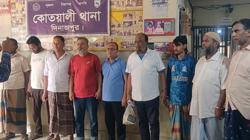 দিনাজপুরে আওয়ামী লীগের ৩৫ নেতাকর্মী গ্রেপ্তার