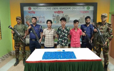 আলীকদমে যৌথ অভিযানে ইয়াবাসহ ৩ জন আটক