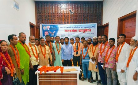 কুড়িগ্রামে এবি পার্টির নবগঠিত জেলা আহ্বায়ক কমিটির সংবর্ধনা