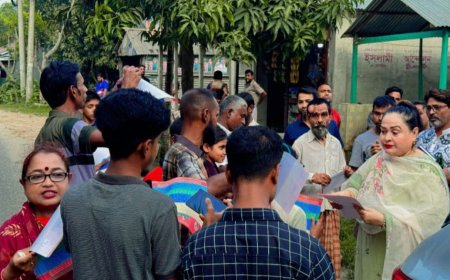 বিএনপির ৩১ দফা ঘরে ঘরে পৌঁছে দিচ্ছেন এ্যাডভোকেট সিমকী ইমাম খান