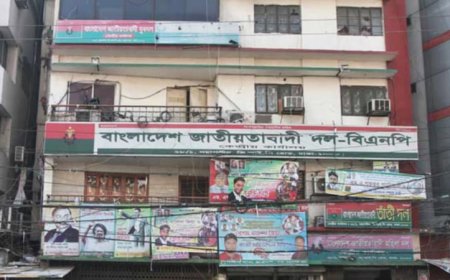 পল্টনে বিএনপি কার্যালয়ের সামনে ককটেল বিস্ফোরণ