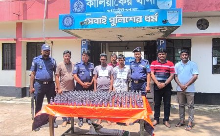 কালিয়াকৈরে ৩০২ বোতল ফেনসিডিলসহ দুই মাদক কারবারি গ্রেপ্তার