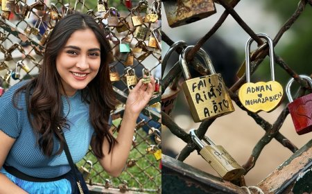 স্বামীর ভালোবাসা অটুট রাখতে প্যারিসে ‘প্রেম তালা’ লাগালেন মেহজাবীন