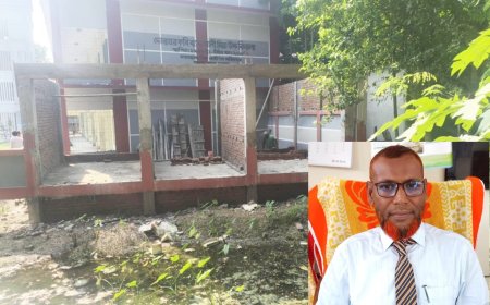 কবি বন্দে আলী মিয়া উচ্চ বিদ্যালয়ের প্রাচীর ভেঙ্গে মার্কেট নির্মাণের অভিযোগ