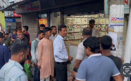 নগরকান্দায় ভ্রাম্যমাণ আদালতের অভিযান, ব্যবসায়ীকে জরিমানা
