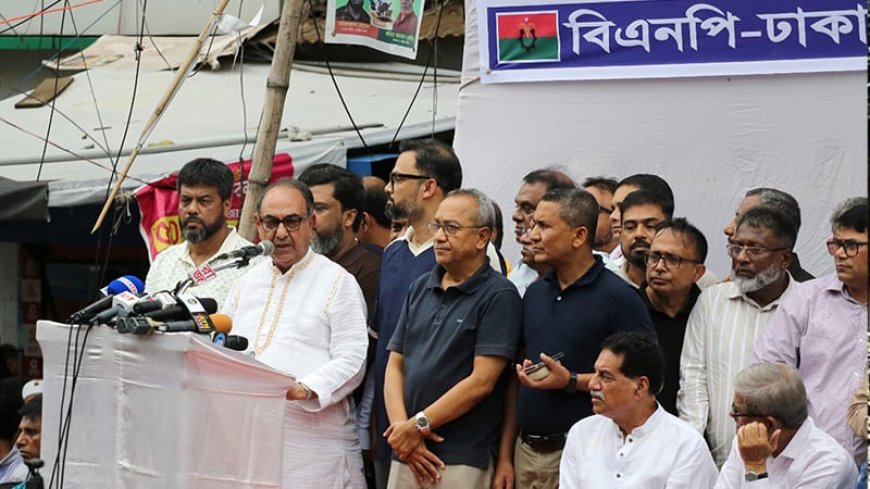মিটফোর্ডের ঘটনায় গ্রেপ্তার মাহিনের সঙ্গে এনসিপি নেতাদের ছবি রয়েছে : মির্জা আব্বাস