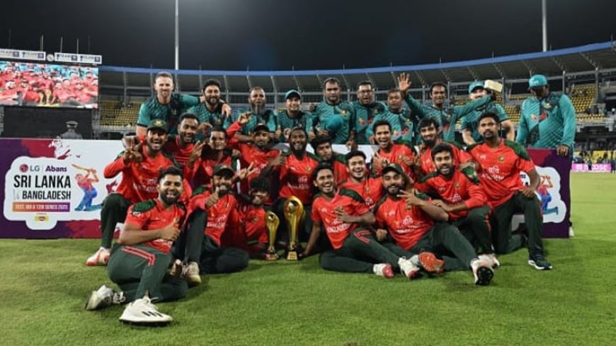 শ্রীলঙ্কাকে উড়িয়ে টি টোয়েন্টি সিরিজ জিতলো বাংলাদেশ