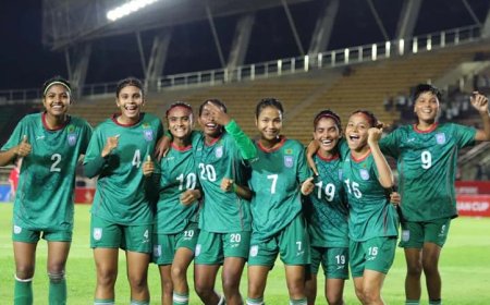 লাওসকে ৩-১ গোলে হারাল বাংলাদেশের মেয়েরা