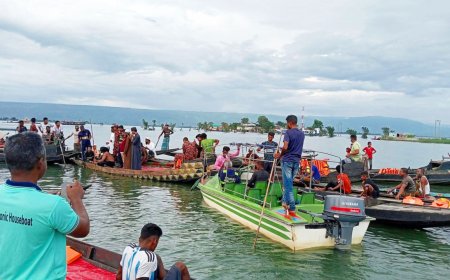 সুনামগঞ্জের টাঙ্গুয়ার হাওরে হাউসবোট থেকে পড়ে শিশুর মৃত্যু