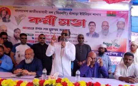 শ্রীনগরে হাসাড়া ইউনিয়ন বিএনপির কর্মী সভা অনুষ্ঠিত