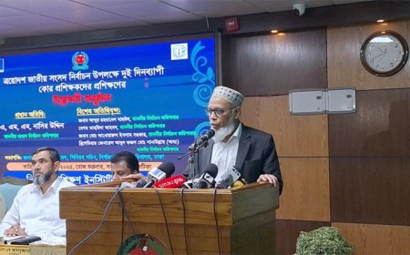 নির্বাচন কর্মকর্তাদের জুতার মালা ও জেলের কথা মনে করিয়ে দিলেন ইসি মাছউদ