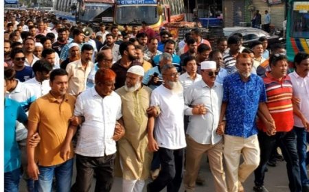 কালিয়াকৈরে বিএনপির বিক্ষোভ মিছিল ও প্রতিবাদ সভা