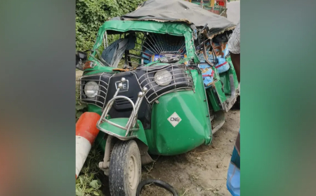 ভৈরব আঞ্চলিক মহাসড়কে ট্রাক ও সিএনজির মুখোমুখি সংঘর্ষে নিহত ১