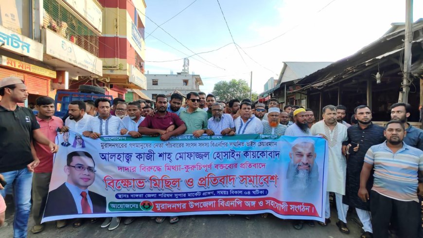 বিএনপি নেতা কায়কোবাদকে জড়িয়ে কুরুচিপূর্ণ বক্তব্যের প্রতিবাদে বিক্ষোভ