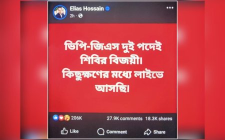 ডাকসুর ভিপি-জিএস দুই পদে ছাত্রশিবির বিজয়ী : সাংবাদিক ইলিয়াস