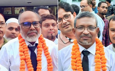 কুড়িগ্রাম জেলা আইনজীবী সমিতির সভাপতি ফখরুল ইসলাম, সম্পাদক তাজুল ইসলাম