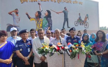 মুন্সীগঞ্জে ‘জুলাই বীরত্ব’ ও ‘জুলাই আত্মত্যাগ’ গ্রাফিতি উদ্বোধন