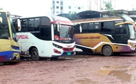 চার দিন পর রাজশাহী-ঢাকা পথে দূরপাল্লার বাস চলাচল শুরু